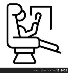 Businessman plane seat icon outline vector. Travel chair. Airplane seat. Businessman plane seat icon outline vector. Travel chair