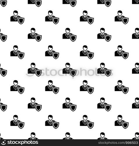 Businessman protection pattern vector seamless repeating for any web design. Businessman protection pattern vector seamless