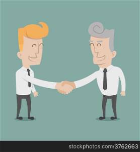 Businessman shaking hands , eps10 vector format