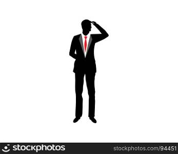 Businessman silhouette icon vector illustration design