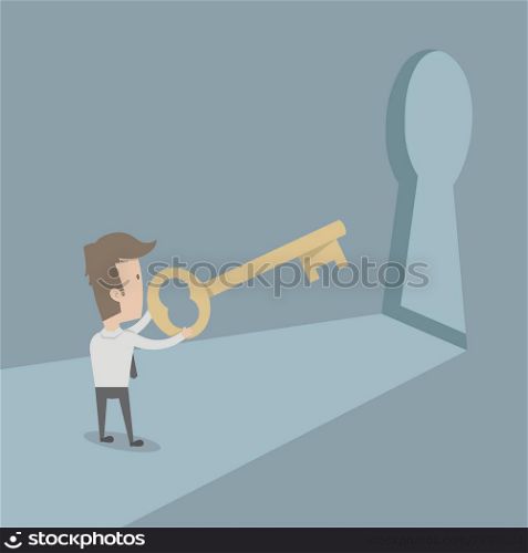 Businessman to success , eps10 vector format