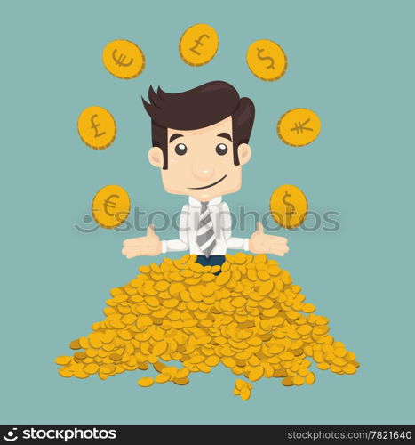 Businessman wealth , eps10 vector format