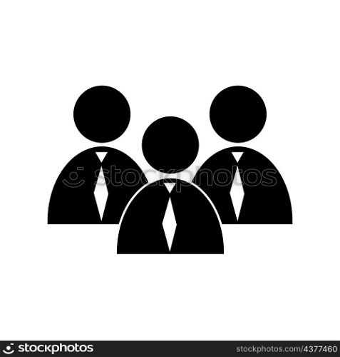 Businessmans group silhouette. Tie icon. Corporate portrait. Leadership team. Hand art. Vector illustration. Stock image. EPS 10.. Businessmans group silhouette. Tie icon. Corporate portrait. Leadership team. Hand art. Vector illustration. Stock image.
