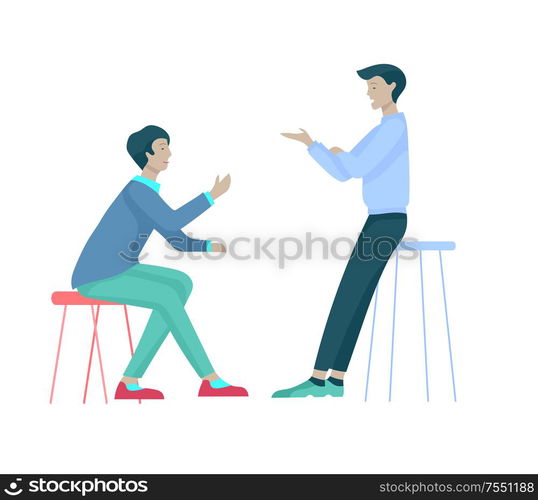 Businessmen making handshake, business etiquette, merger concepts office workers, clerks or managers talking to each other, discussing, depressed Tired male and female office workers sitting, sleeping. Businessmen making handshake, business etiquette, merger concepts office workers, clerks or managers talking