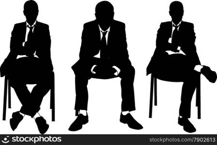 businessmen on chairs