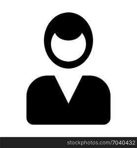 businessperson, icon on isolated background