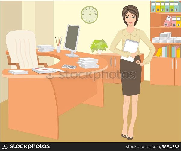 Businesswoman in office