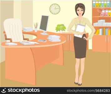 Businesswoman in office