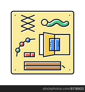 busy board color icon vector. busy board sign. isolated symbol illustration. busy board color icon vector illustration