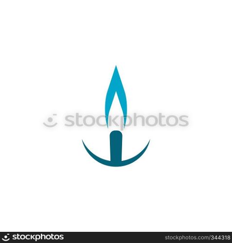 butane gas fire logo icon design 