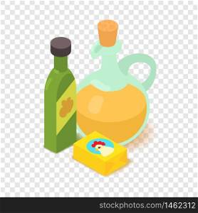 Butter icon. Cartoon isometric illustration of butter vector icon for web. Butter icon, cartoon isometric 3d style