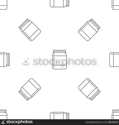 Butter jar pattern seamless vector repeat geometric for any web design. Butter jar pattern seamless vector