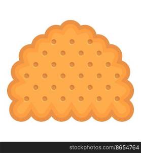 Butter snack icon cartoon vector. Cracker food. Sweet shape. Butter snack icon cartoon vector. Cracker food