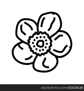 buttercup blossom spring line icon vector. buttercup blossom spring sign. isolated contour symbol black illustration. buttercup blossom spring line icon vector illustration