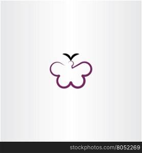 butterfly clipart vector icon design