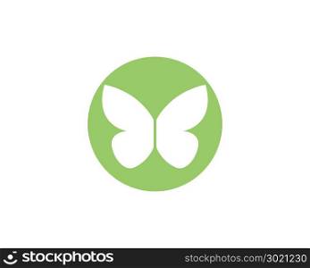Butterfly conceptual simple, colorful icon. Logo. Vector