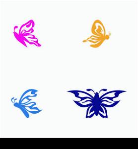 Butterfly icon and symbol vector illustration