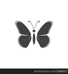 Butterfly icon design template vector isolated illustration