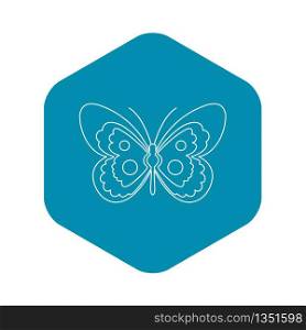 Butterfly icon. Outline illustration of butterfly vector icon for web. Butterfly icon, outline style