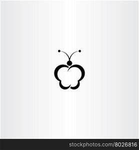 butterfly icon symbol vector element sign