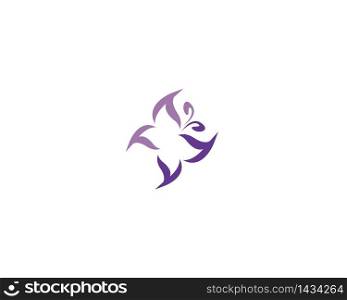 Butterfly icon vector illustration