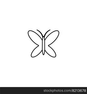 butterfly icon vector illustration logo design