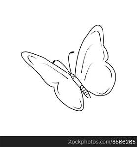 butterfly icon vector illustration symbol design