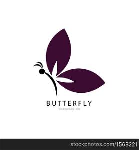 butterfly icon vector template design