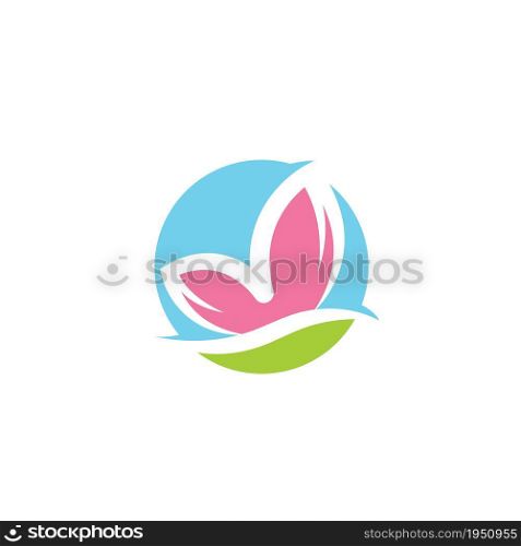 butterfly illustration icon vector design template