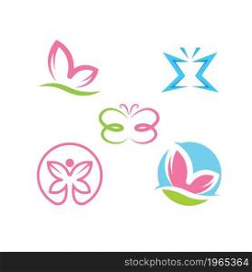 butterfly illustration vector design template