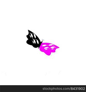 butterfly illustration vector image icon design