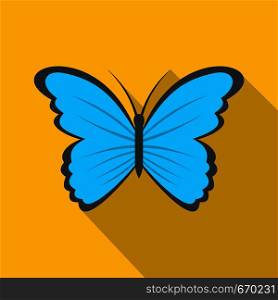 Butterfly in nature icon. Flat illustration of butterfly in nature vector icon for web. Butterfly in nature icon, flat style.