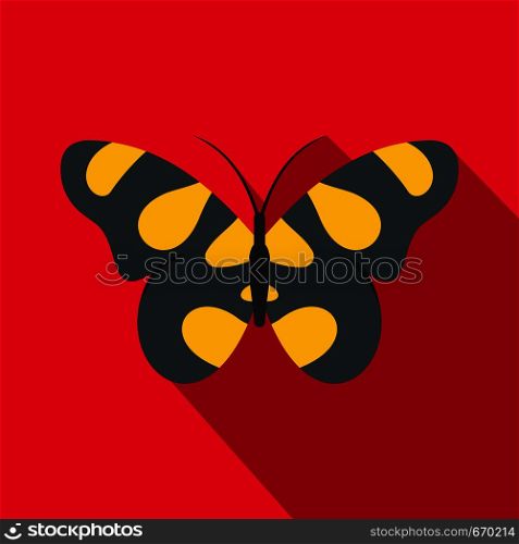 Butterfly in wildlife icon. Flat illustration of butterfly in wildlife vector icon for web. Butterfly in wildlife icon, flat style.