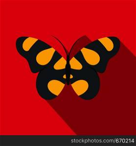 Butterfly in wildlife icon. Flat illustration of butterfly in wildlife vector icon for web. Butterfly in wildlife icon, flat style.