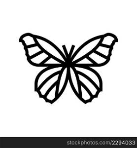 butterfly insect line icon vector. butterfly insect sign. isolated contour symbol black illustration. butterfly insect line icon vector illustration