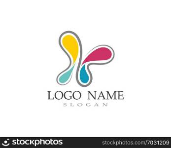 Butterfly logo and symbol Vector design