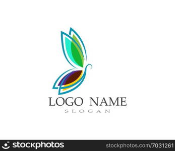 Butterfly logo and symbol Vector design