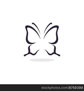 Butterfly logo design template vector illustration