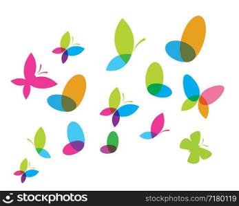 butterfly logo icon vector template design
