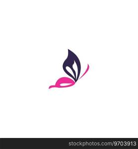 Butterfly logo template Royalty Free Vector Image