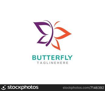 Butterfly Logo Template Vector