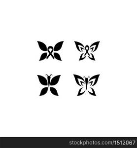 Butterfly logo template vector icon design