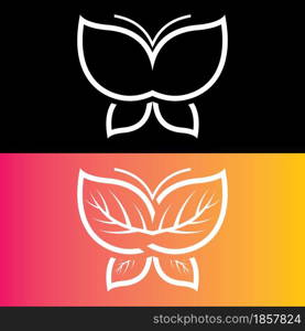 Butterfly logo template vector icon design