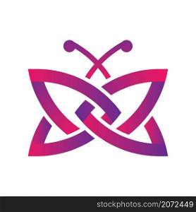 Butterfly logo template vector icon design