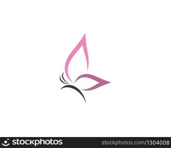 Butterfly logo template vector icon illustration design