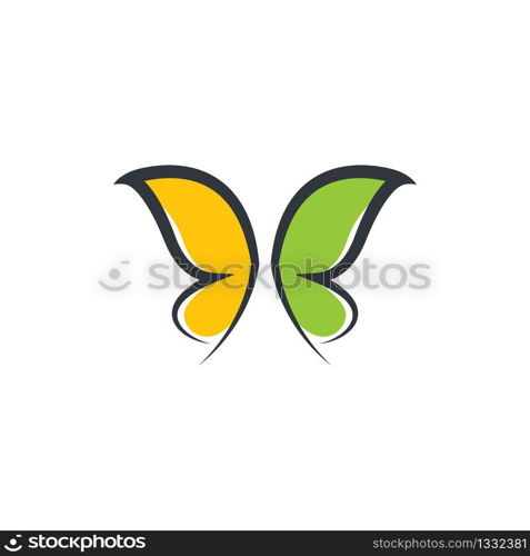 Butterfly logo template vector icon illustration design