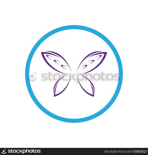 Butterfly logo Vector icon design template