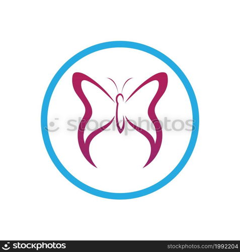 Butterfly logo Vector icon design template