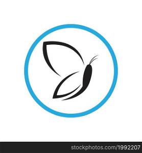 Butterfly logo Vector icon design template