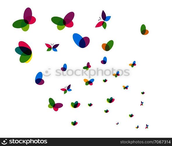 butterfly logo vector template design